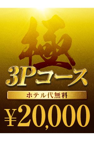 極・3Pコース　ホテル代無料